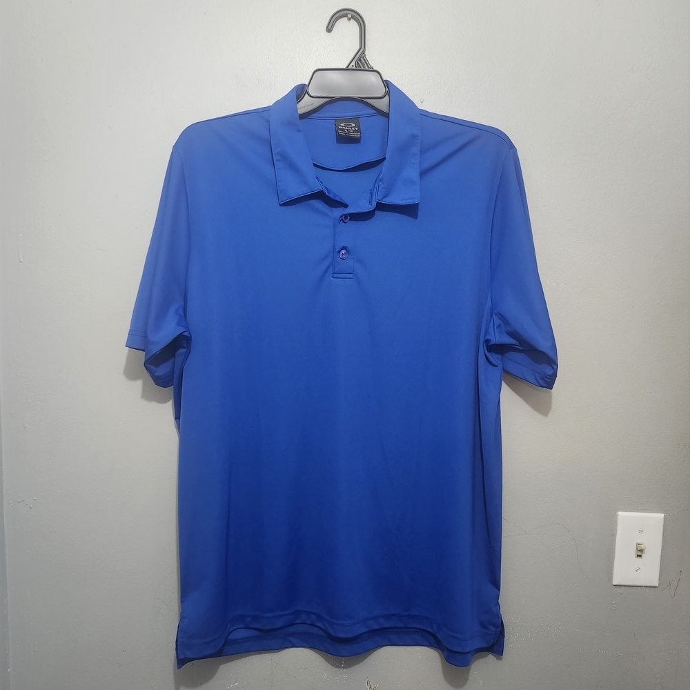 Oakley Vibrant Blue Polo Shirt Size XL